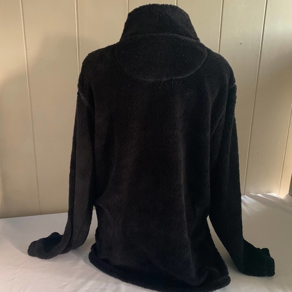 Fleece Pullover Jacket ¼ Zip  Blue-Grey L - Picture 3 of 6